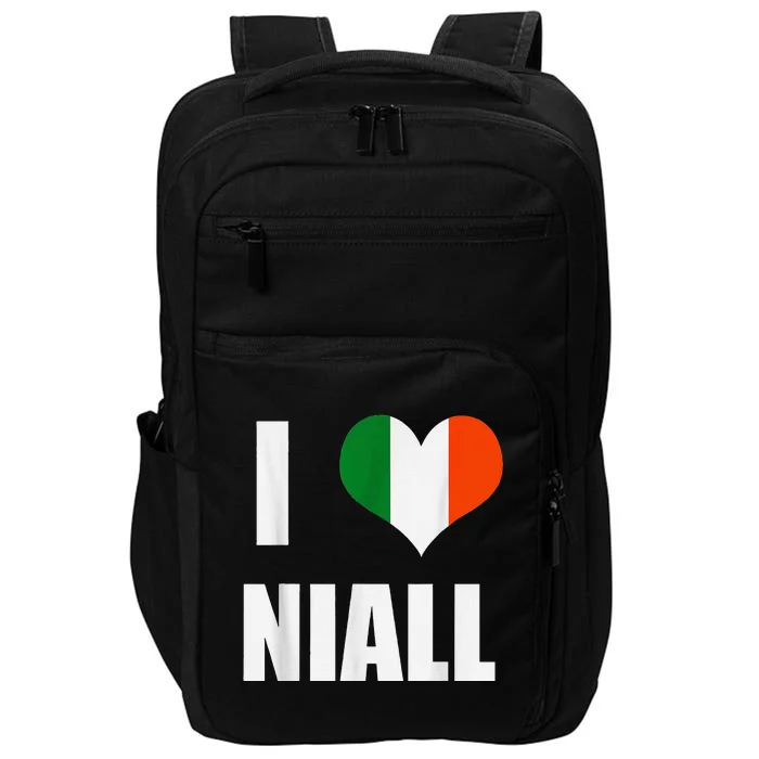 I Love Niall Ireland Flag Impact Tech Backpack