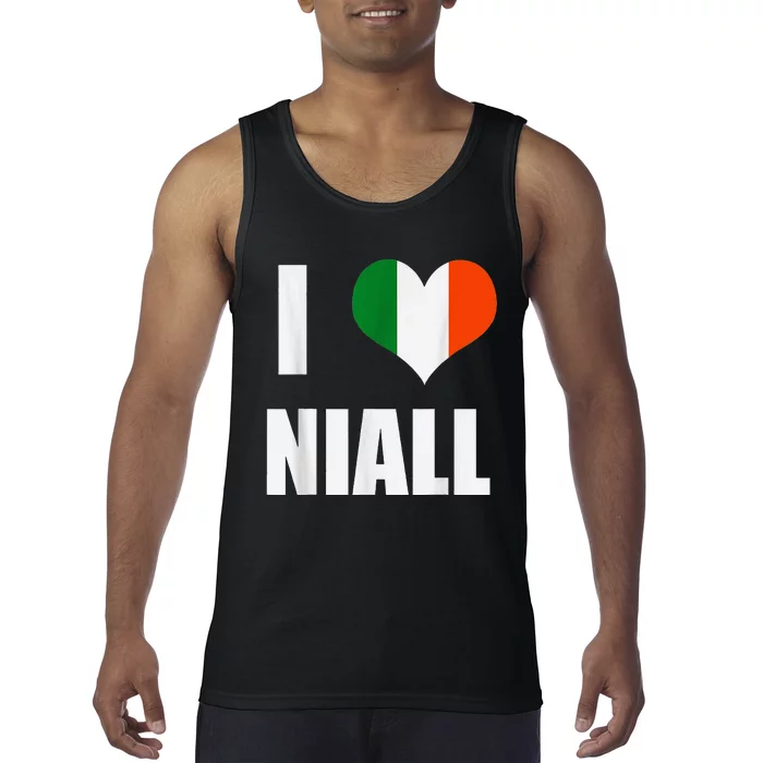 I Love Niall Ireland Flag Tank Top