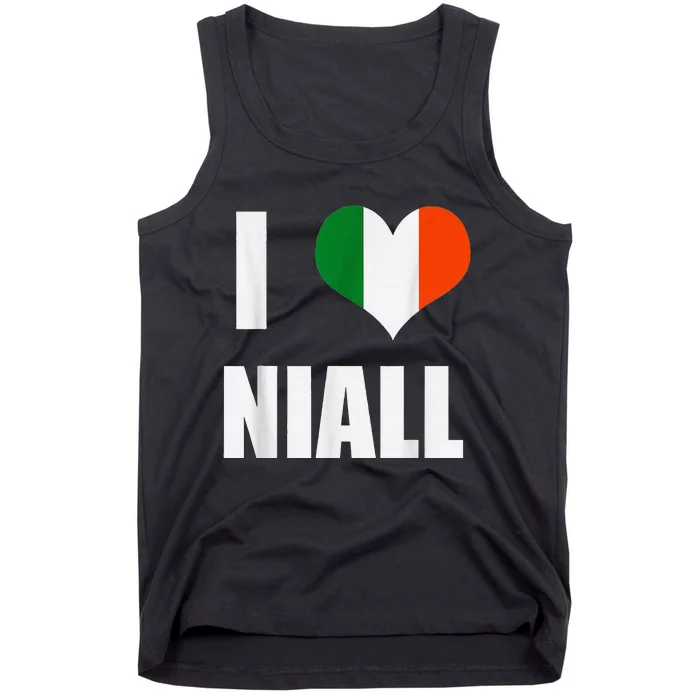 I Love Niall Ireland Flag Tank Top