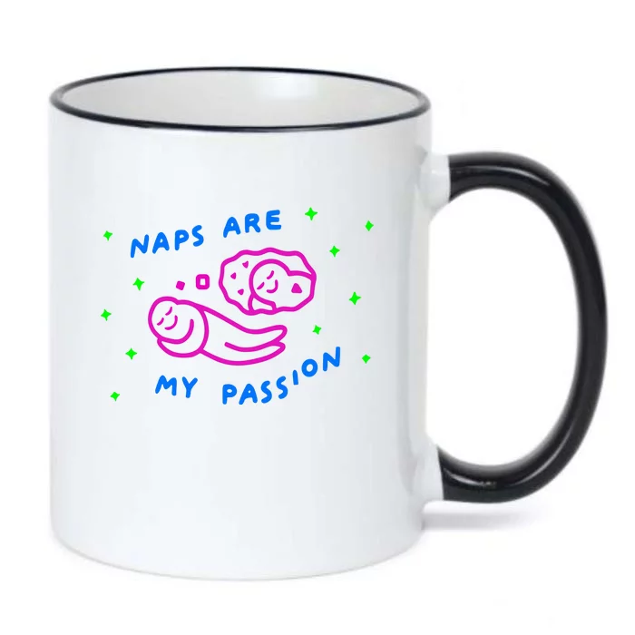 I Love Naps Naps Are My Passion Black Color Changing Mug