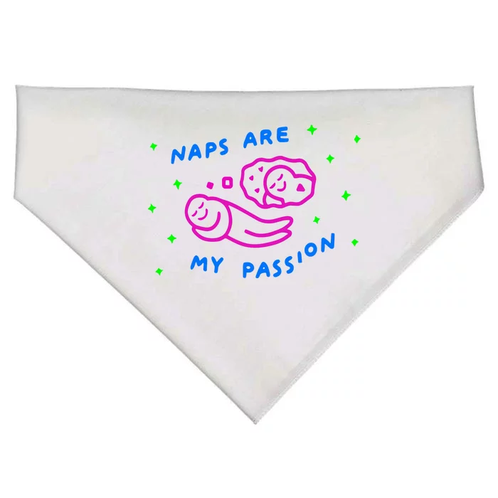 I Love Naps Naps Are My Passion USA-Made Doggie Bandana