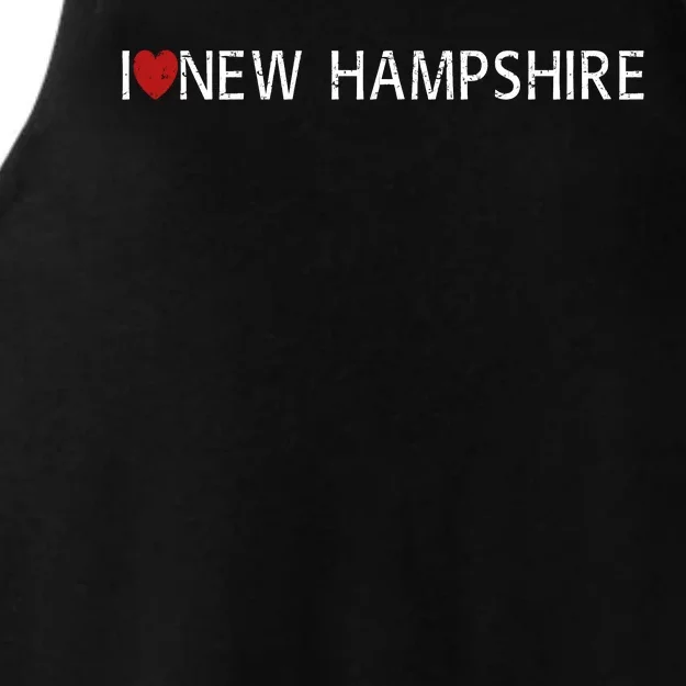 I Love New Hampshire Ladies Tri-Blend Wicking Tank