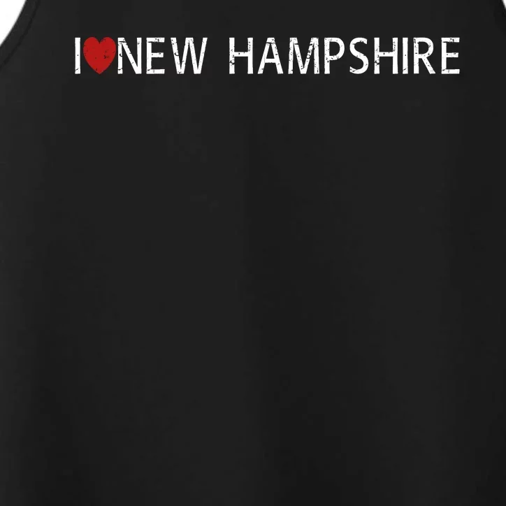 I Love New Hampshire Performance Tank