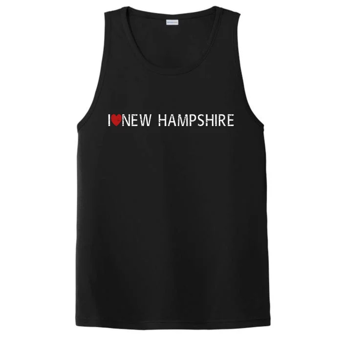 I Love New Hampshire Performance Tank