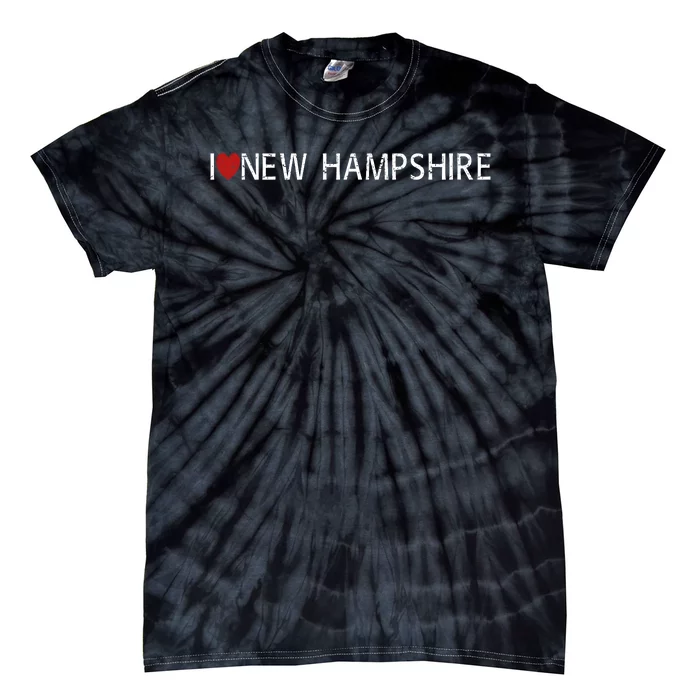 I Love New Hampshire Tie-Dye T-Shirt