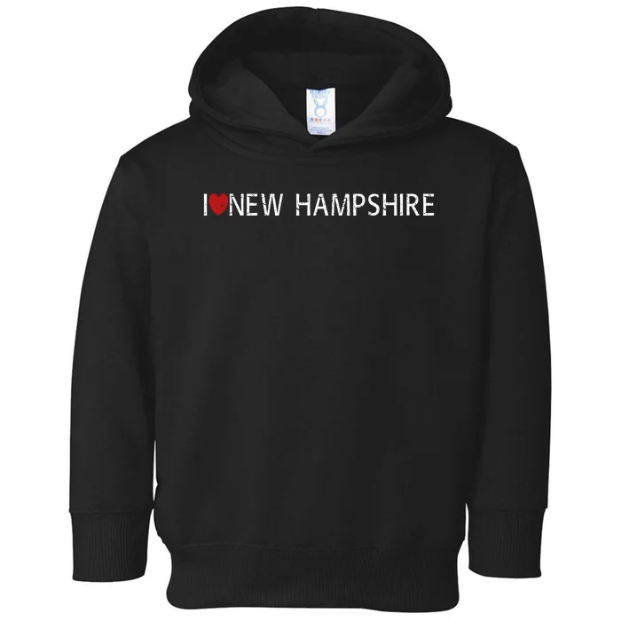 I Love New Hampshire Toddler Hoodie