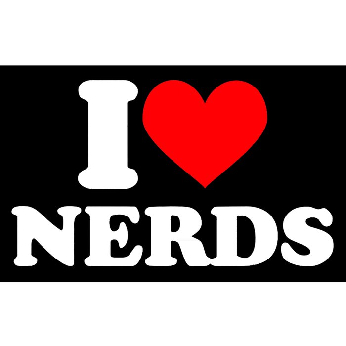 I Love Nerds I Heart Nerds Bumper Sticker