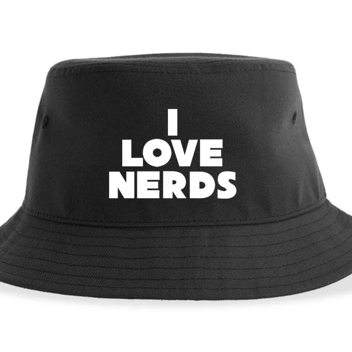 I Love Nerds Sustainable Bucket Hat