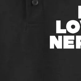 I Love Nerds Dry Zone Grid Performance Polo