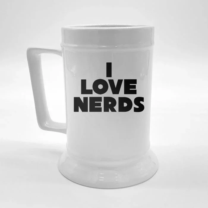 I Love Nerds Front & Back Beer Stein