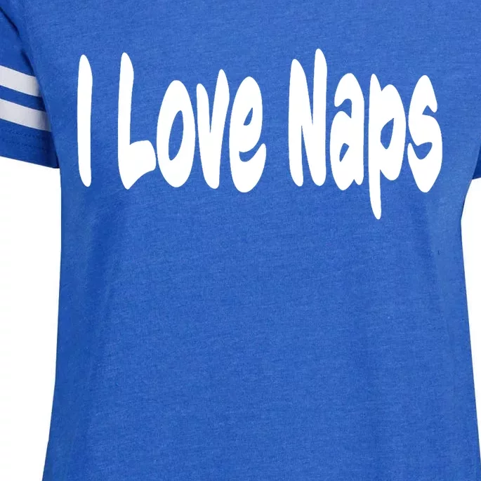 I Love Naps Enza Ladies Jersey Football T-Shirt