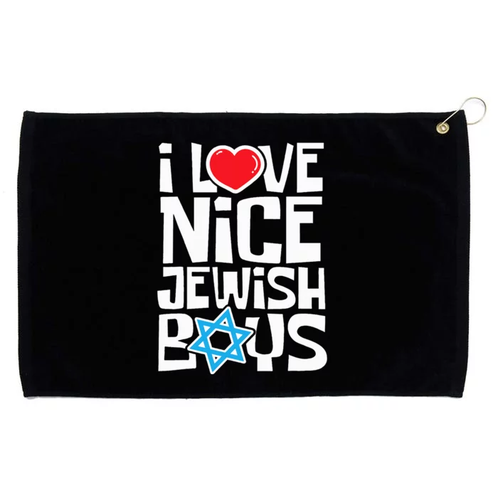 I Love Nice Jewish Jews Israelites Hanukkah Grommeted Golf Towel