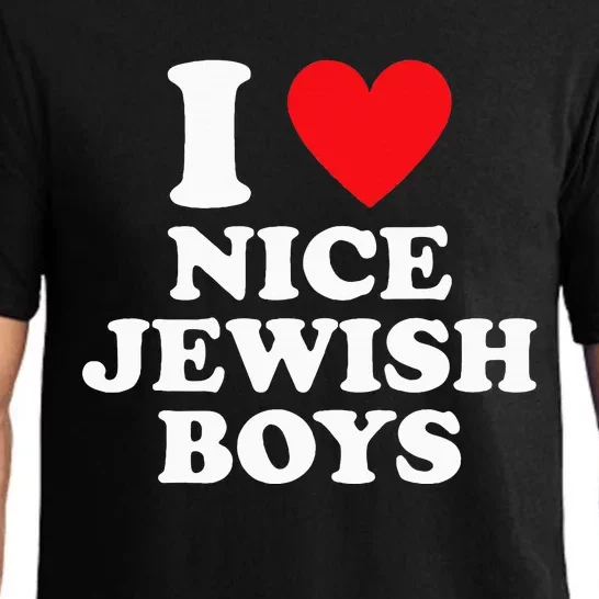 I Love Nice Jewish Funny Hanukkah Pajama Set