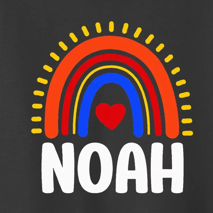 I Love Noah Cute Noah Rainbow Toddler T-Shirt