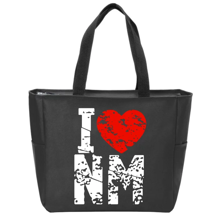 I Love Nm Zip Tote Bag