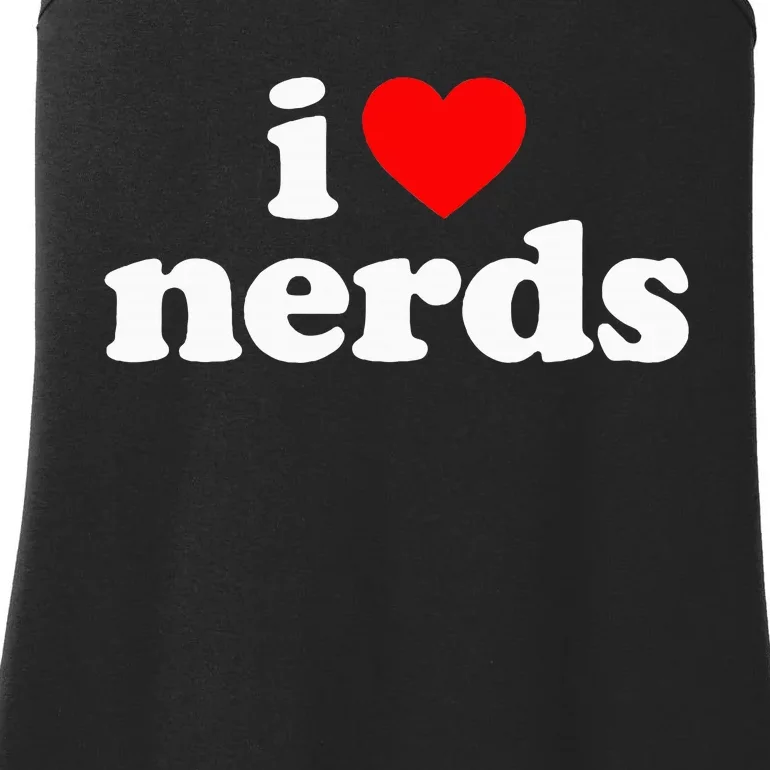 I Love Nerds Ladies Essential Tank