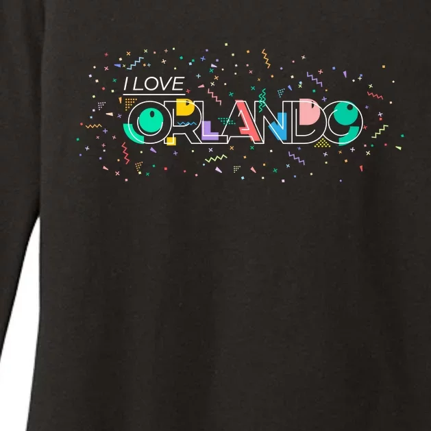 I Love Orlando Party Logo Womens CVC Long Sleeve Shirt