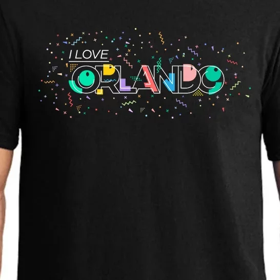 I Love Orlando Party Logo Pajama Set