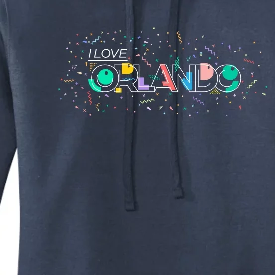 I Love Orlando Party Logo Women's Pullover Hoodie