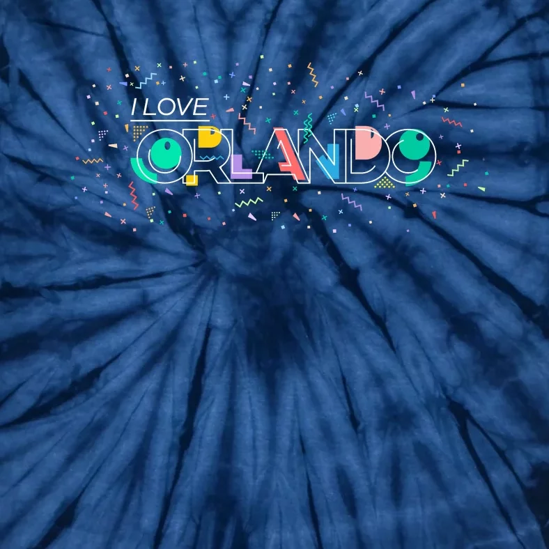 I Love Orlando Party Logo Tie-Dye T-Shirt