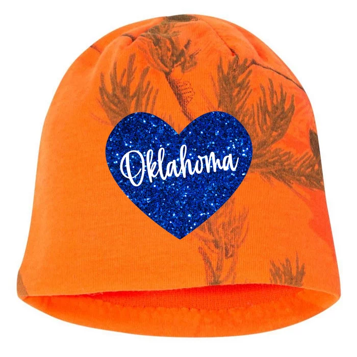 I Love Oklahoma Usa Heart Gift Kati - Camo Knit Beanie