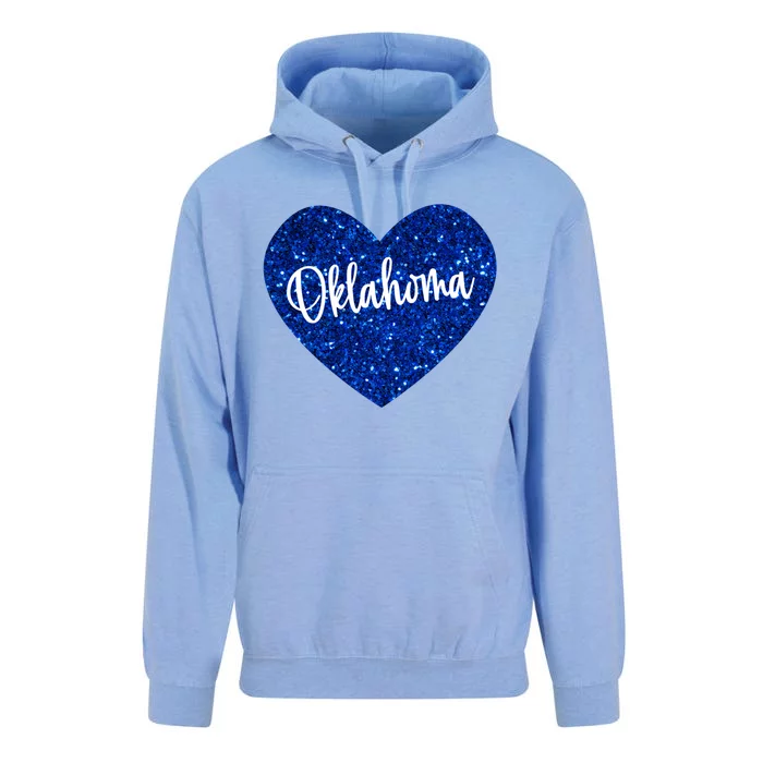 I Love Oklahoma Usa Heart Gift Unisex Surf Hoodie