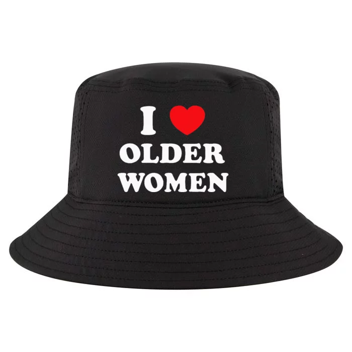 I Love Older Women Heart Hot Moms Cool Comfort Performance Bucket Hat