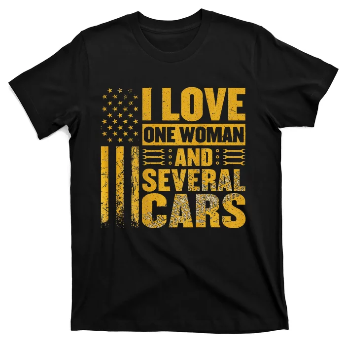 I Love One Woman And Several Cars Mechanic Car T-Shirt