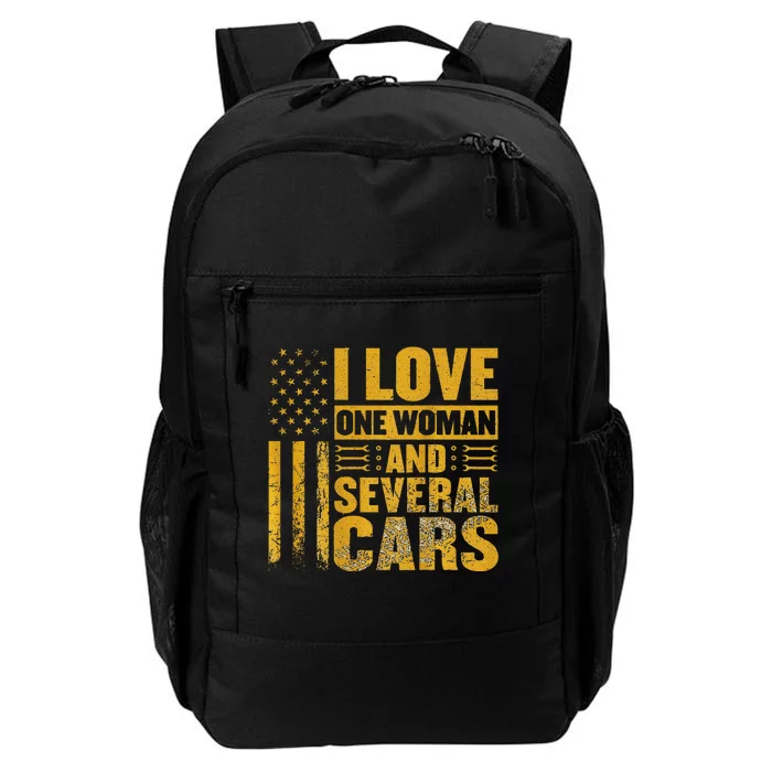 I Love One Woman And Several Cars Mechanic Car Daily Commute Backpack