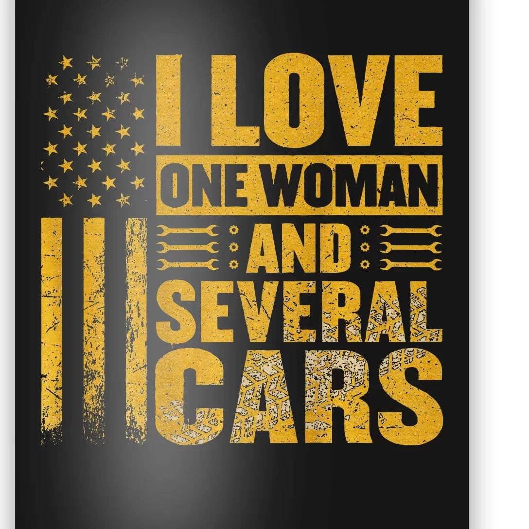 I Love One Woman And Several Cars Mechanic Car Poster