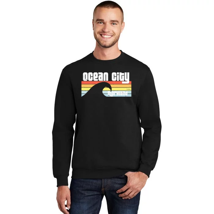 I Love Ocean City Maryland Md Spring Break Beach Ocean Wave Sweatshirt