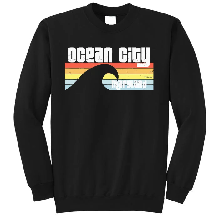 I Love Ocean City Maryland Md Spring Break Beach Ocean Wave Sweatshirt