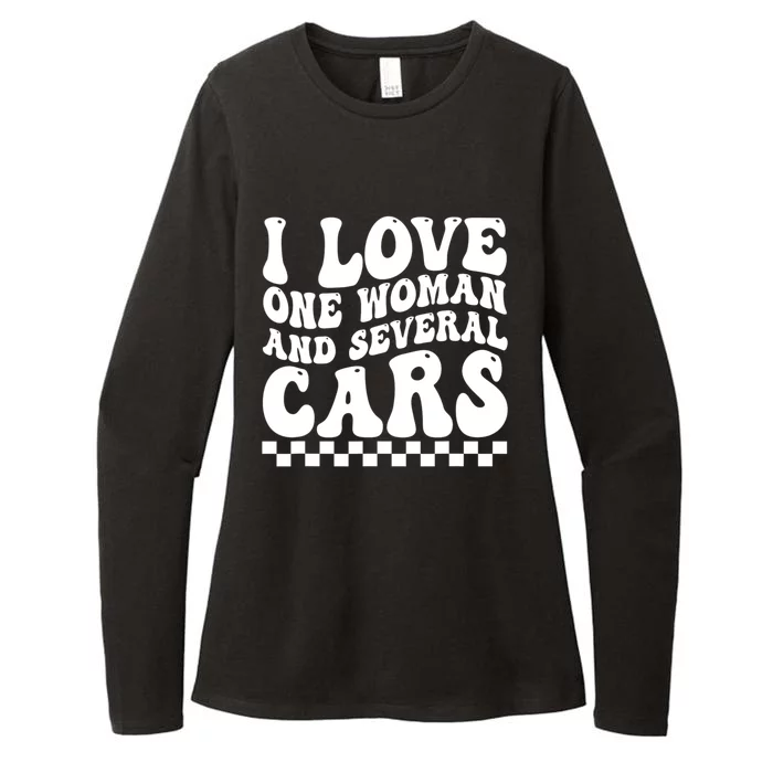 I Love One Woman And Several Cars Funny Car Lover Womens CVC Long Sleeve Shirt