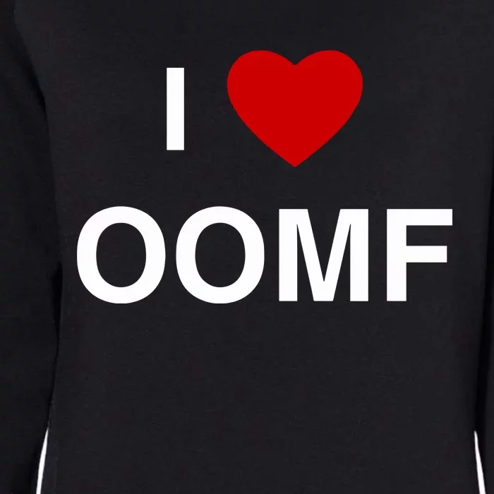 I Love Oomf Womens California Wash Sweatshirt