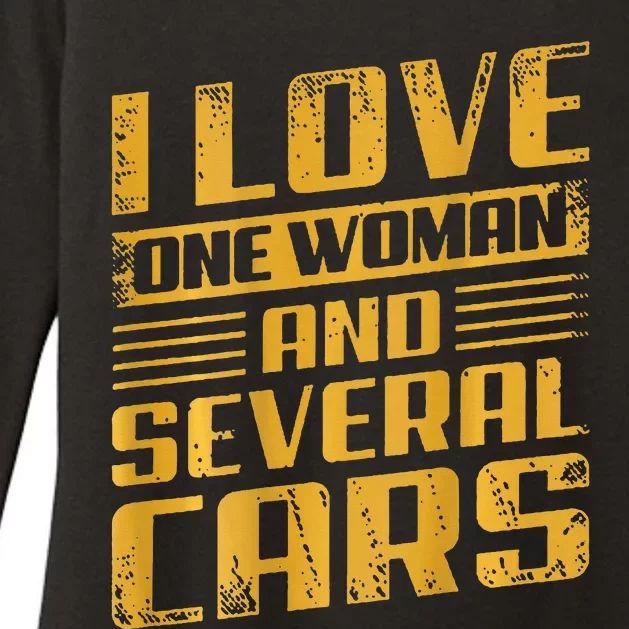 I Love One Woman And Several Cars Mechanic Car Womens CVC Long Sleeve Shirt