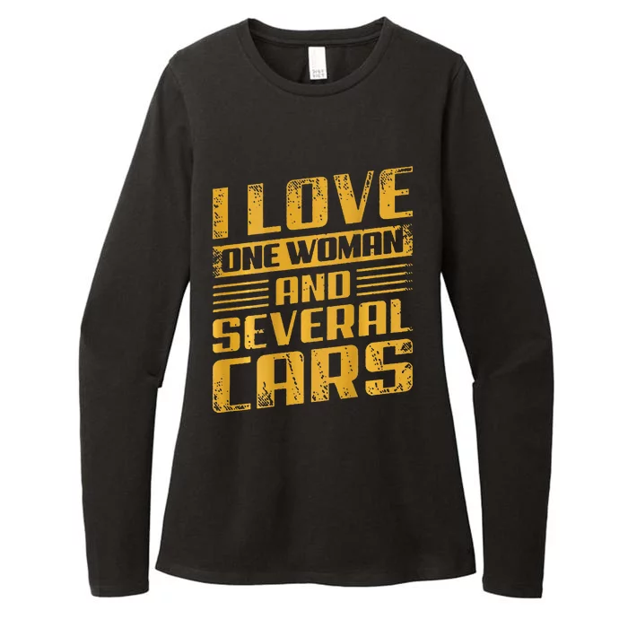 I Love One Woman And Several Cars Mechanic Car Womens CVC Long Sleeve Shirt