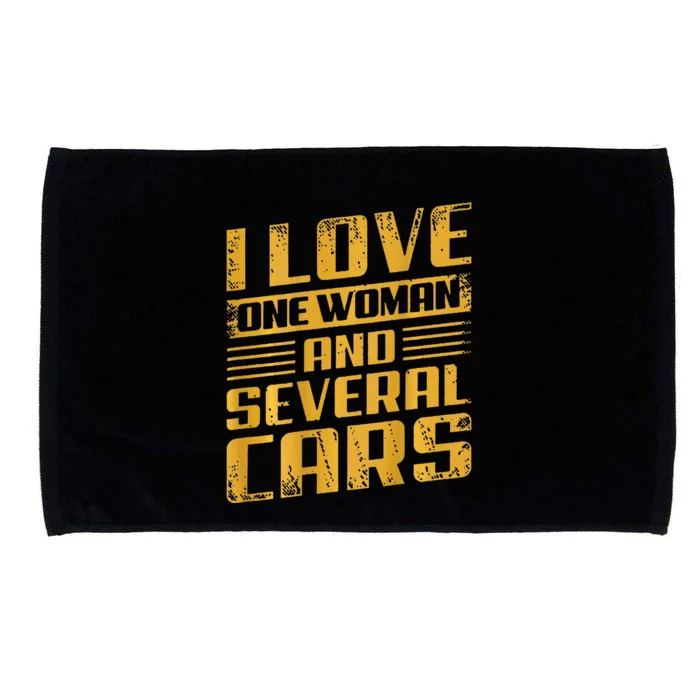 I Love One Woman And Several Cars Mechanic Car Microfiber Hand Towel