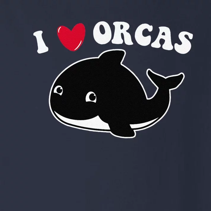 I LOVE ORCAS Heart Cute Baby Killer Whale Toddler Long Sleeve Shirt