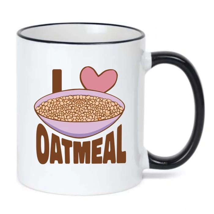 I Love Oatmeal Black Color Changing Mug