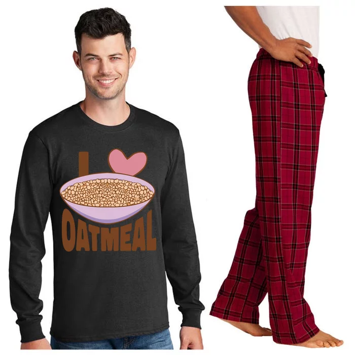 I Love Oatmeal Long Sleeve Pajama Set