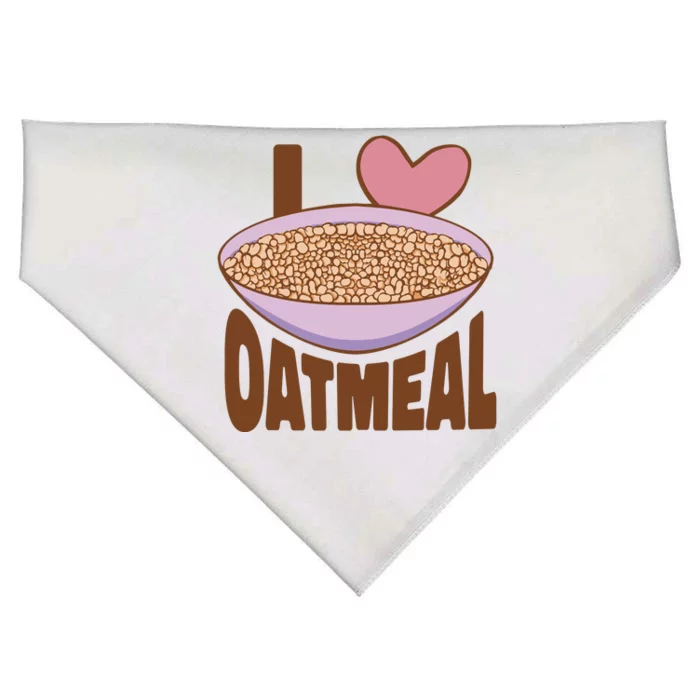 I Love Oatmeal USA-Made Doggie Bandana