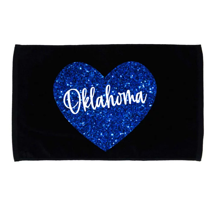 I Love Oklahoma Usa Heart Cute Gift Microfiber Hand Towel