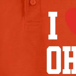 I Love Ohio Loveheart Usa State Cool Gift Dry Zone Grid Performance Polo