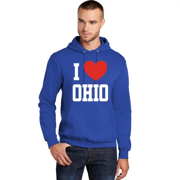 I Love Ohio Loveheart Usa State Cool Gift Tall Hoodie