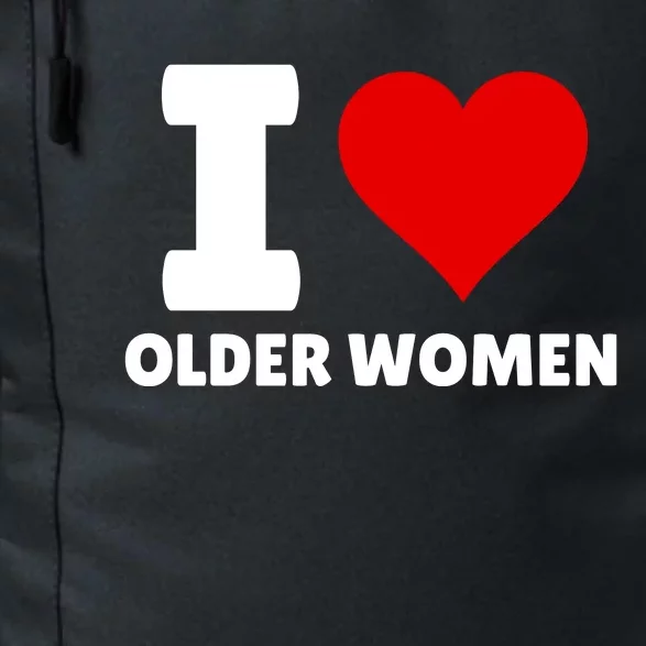 I Love Older Women I Heart Older Women Funny Sarcastic Humor Daily Commute Backpack