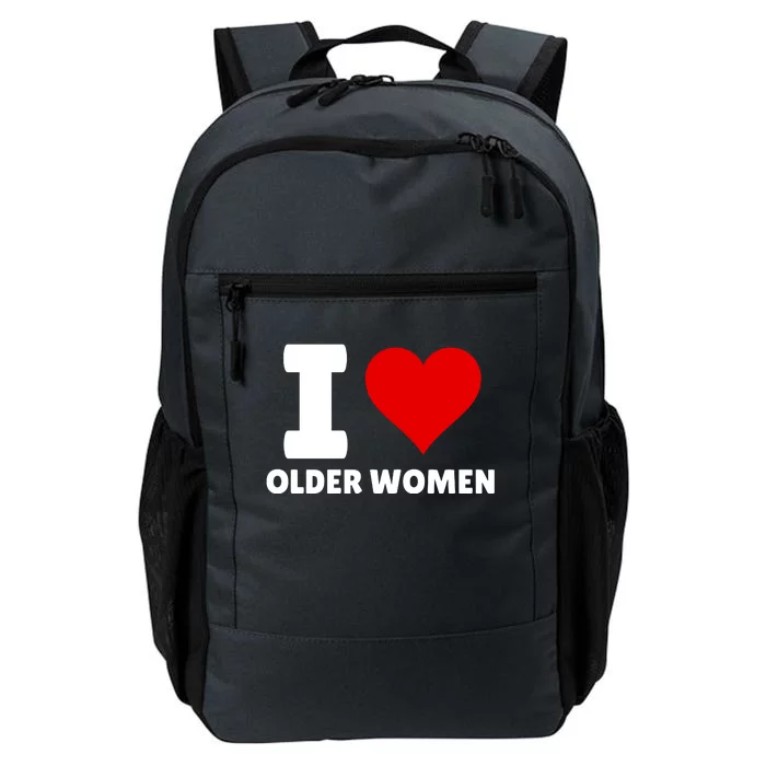 I Love Older Women I Heart Older Women Funny Sarcastic Humor Daily Commute Backpack