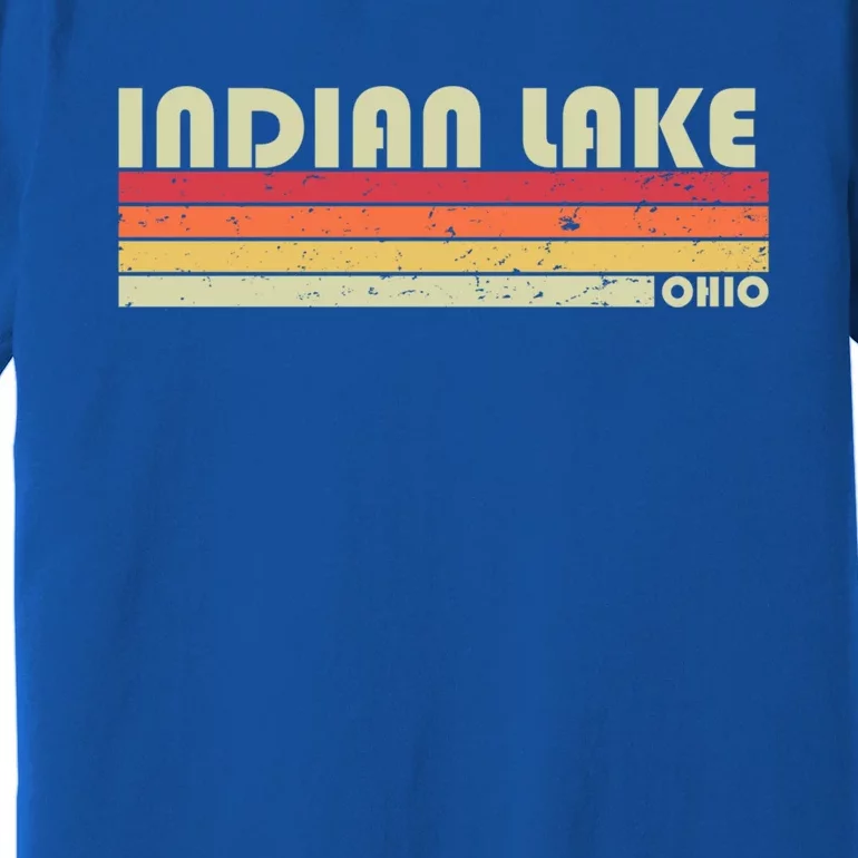 Indian Lake Ohio Funny Fishing Camping Summer Gift Great Gift Premium T-Shirt