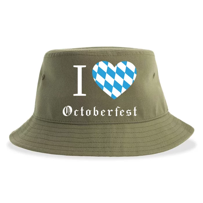 I Love Octoberfest Sustainable Bucket Hat