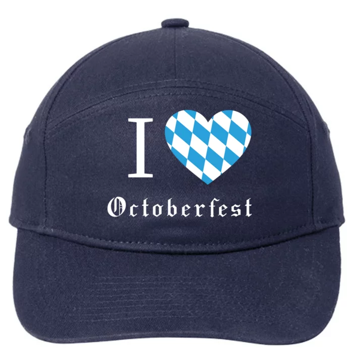 I Love Octoberfest 7-Panel Snapback Hat