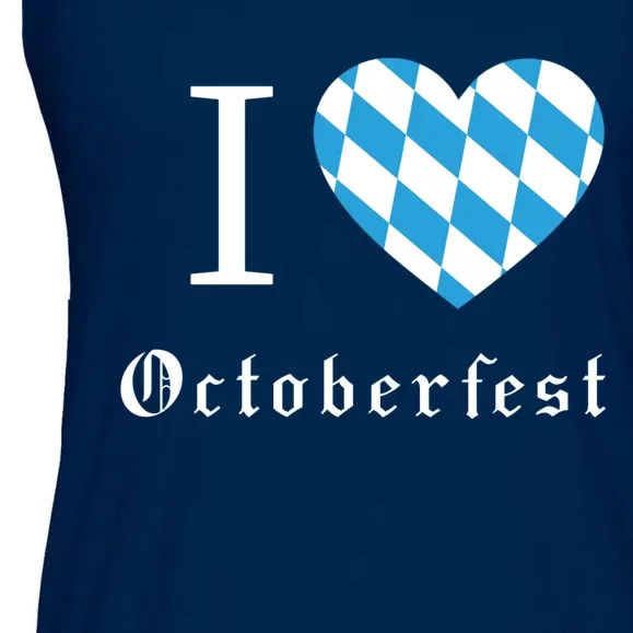 I Love Octoberfest Ladies Essential Flowy Tank